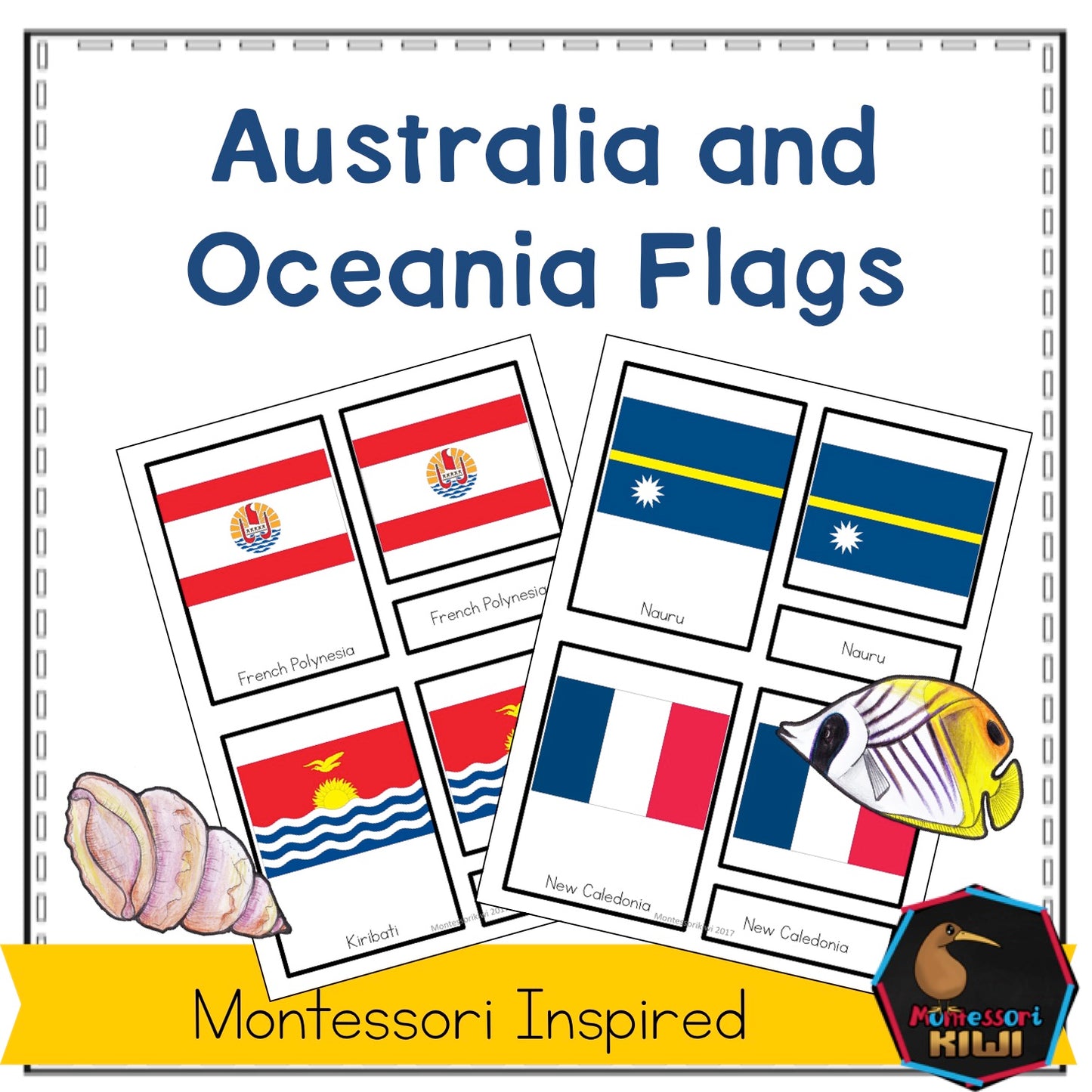 Flags of Oceania - montessorikiwi