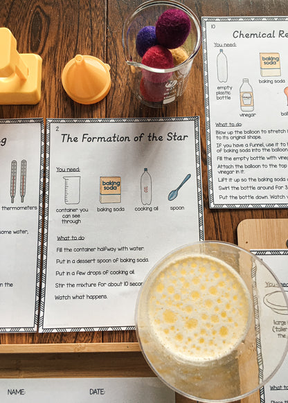 Montessori cosmic education classroom activity