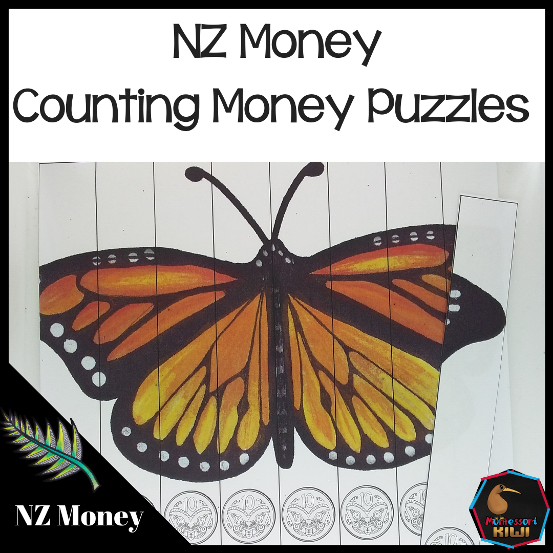 New Zealand Money level 1 counting puzzles - montessorikiwi
