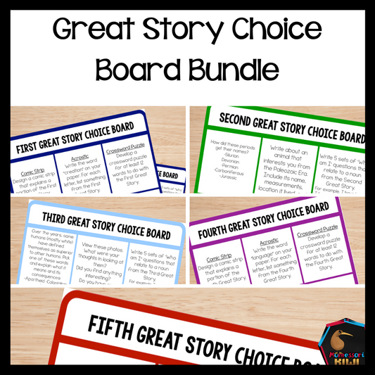 Great Story Choice Board Bundle - montessorikiwi