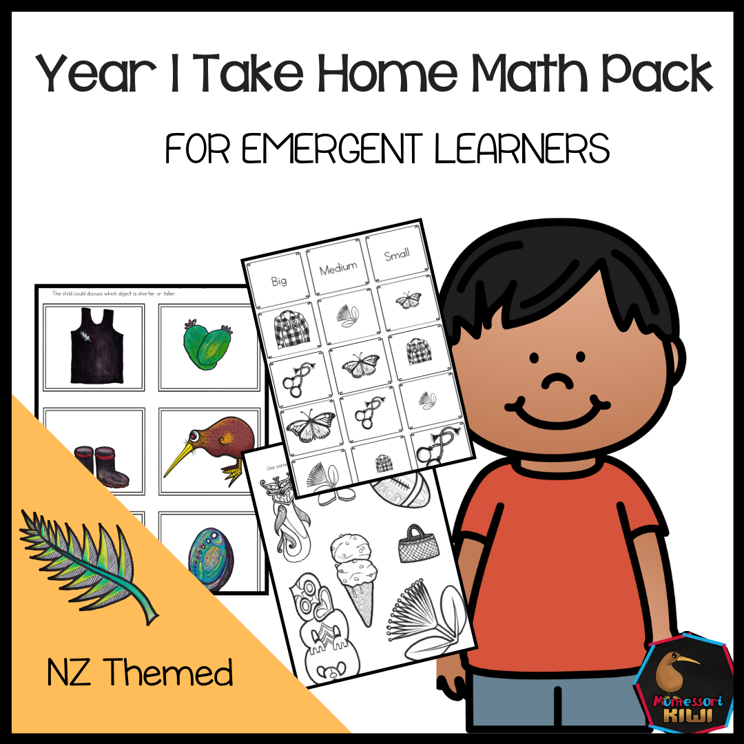 Year 1 Take Home Math for Emergent Learners - montessorikiwi