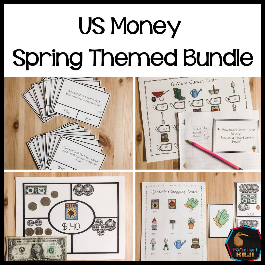 Spring Money Bundle (Montessori Inspired) - montessorikiwi