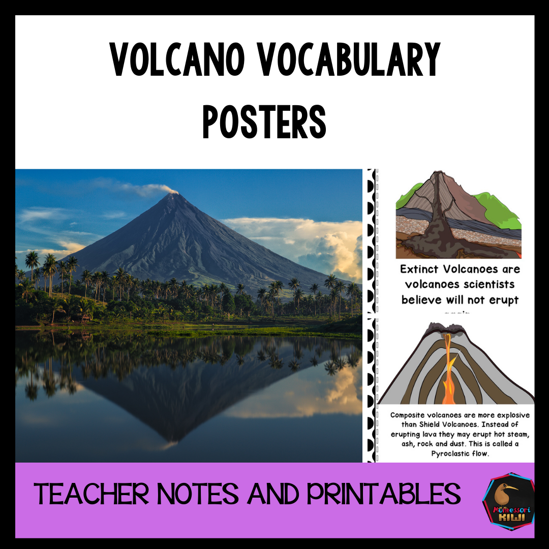 Volcano Posters including words about eruptions (geography) (science ...