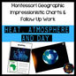 Montessori Geographic Impressionistic Charts - Heat, Atmosphere & Day Follow Up (Cosmic) - montessorikiwi
