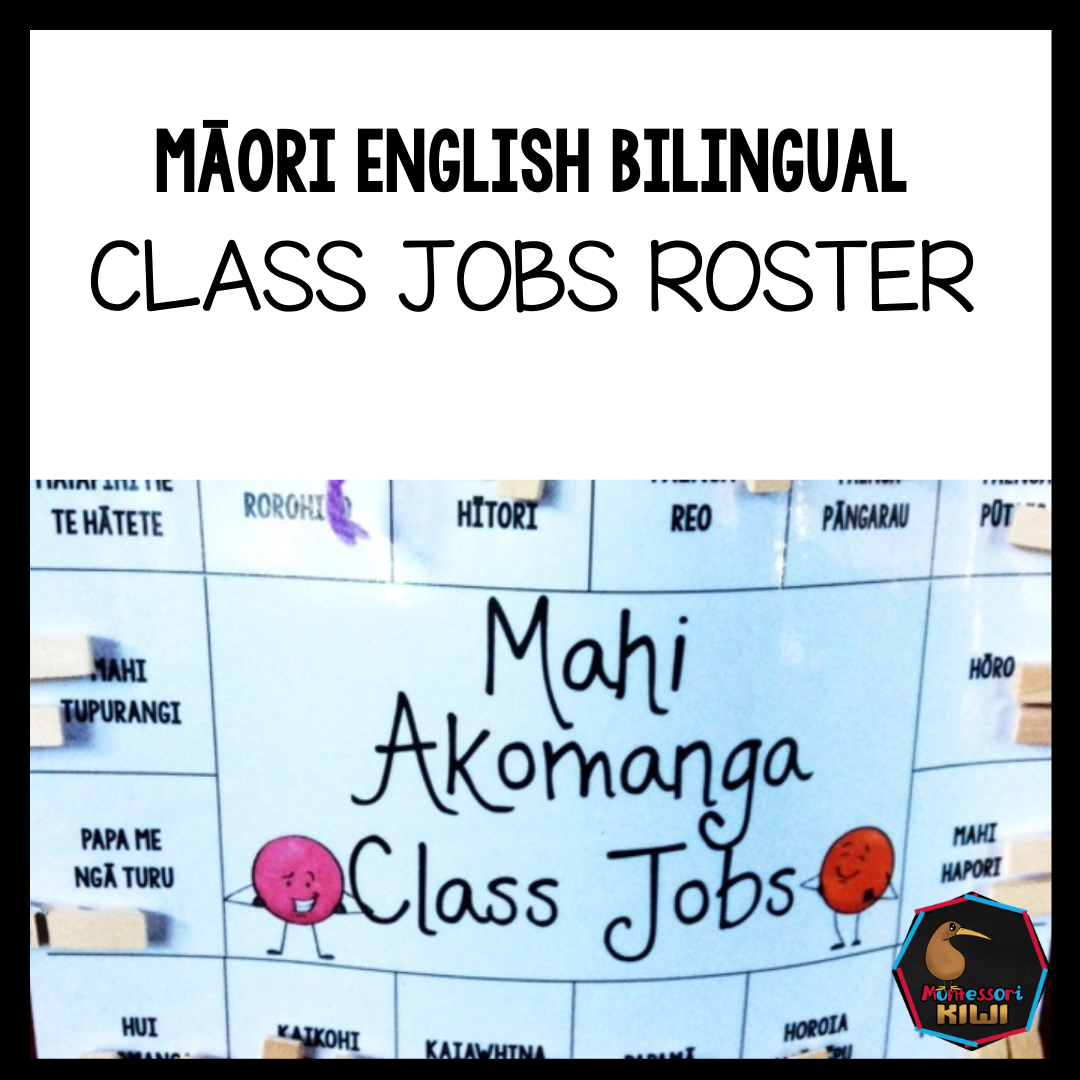 Class Jobs Māori and English - montessorikiwi
