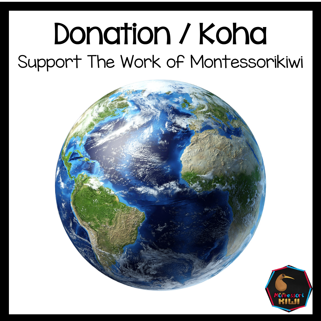 Donation/ Koha, Support of Montessorikiwi - montessorikiwi