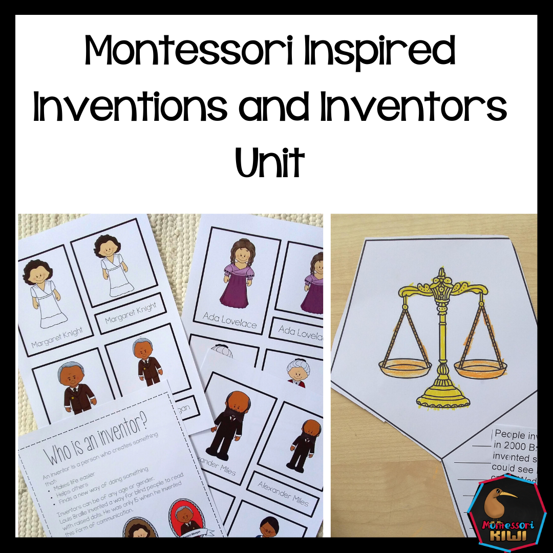 Montessori inspired Inventions and Inventors Unit (cosmic) - montessorikiwi