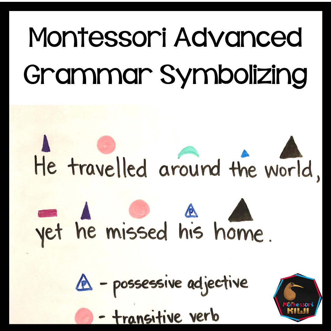 Montessori Advanced Grammar Symbolising  (literacy) - montessorikiwi