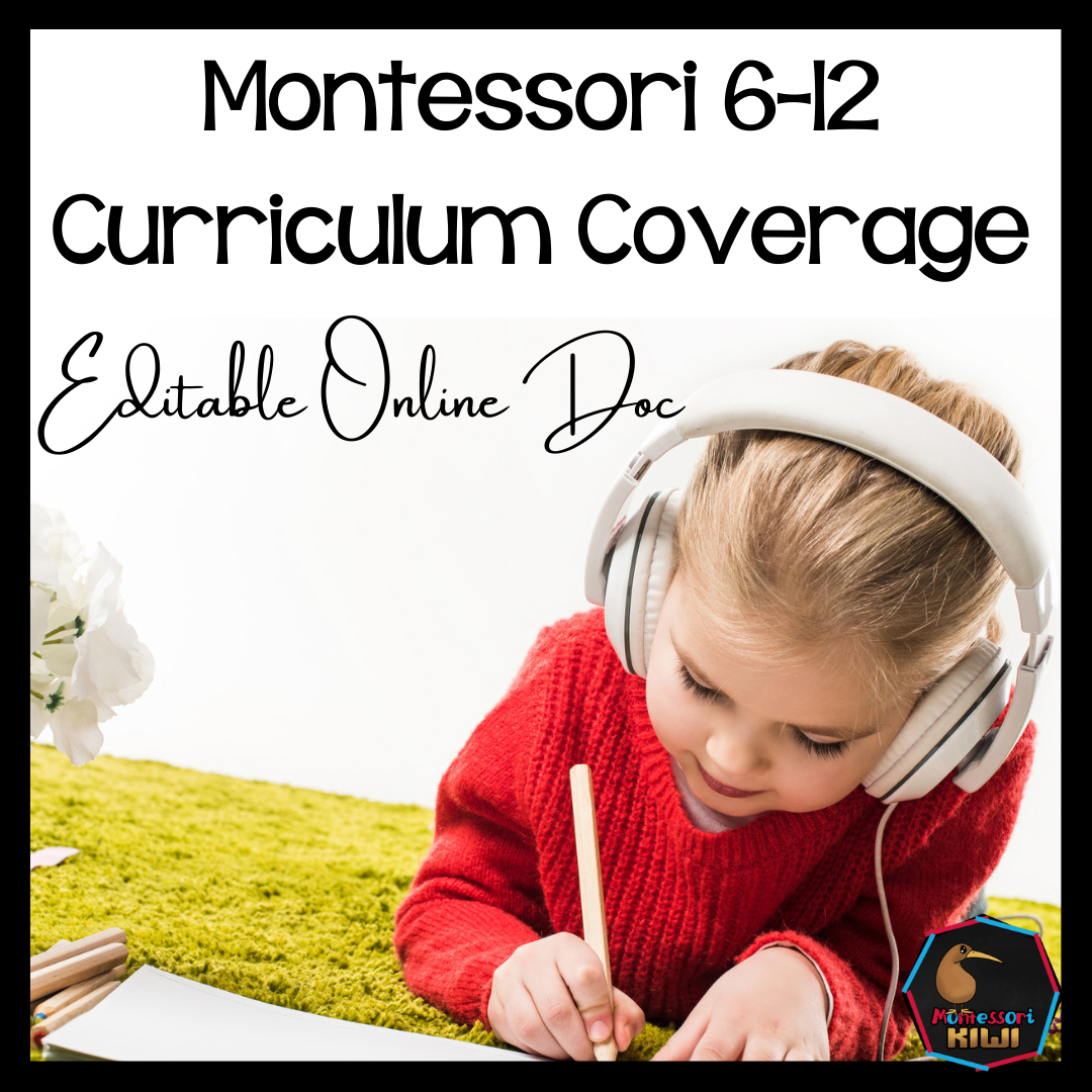 Montessori 6-12 Curriculum Coverage - montessorikiwi