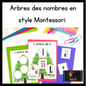 Arbres des nombres en style Montessori (Montessori inspired number trees - French) - montessorikiwi