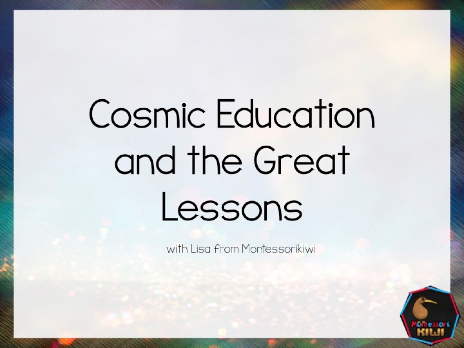 Elementary Boot Camp: I've given the Great Lessons now what ...