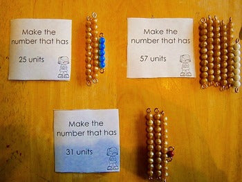 Place Value Tens and Units - montessorikiwi