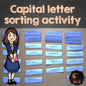 Capital letters word sorting  (literacy) - montessorikiwi