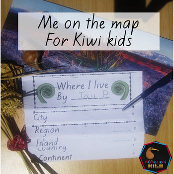 Me on the map: New Zealand geography - montessorikiwi