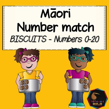 Maori number match 0-20 (biscuits) - montessorikiwi
