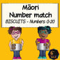 Maori number match 0-20 (biscuits) - montessorikiwi