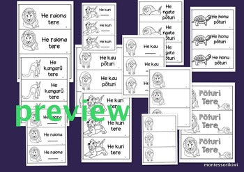 Te Reo Maori emergent reader bundle - montessorikiwi