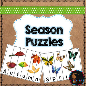 Season Puzzles for Preschool children - montessorikiwi