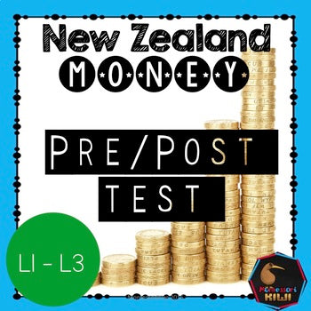 NZ Money pre/post test - montessorikiwi