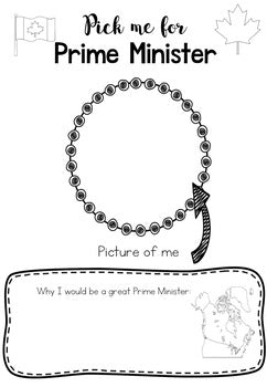 Prime minister Election Activity Canada - montessorikiwi