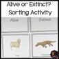 Alive or extinct? Animal sorting activity - montessorikiwi